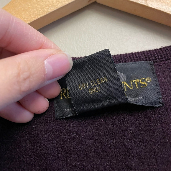 Vintage Requirements 100% Wool Zip Up Sweater Vest Medium Burgundy - Picture 3 of 7